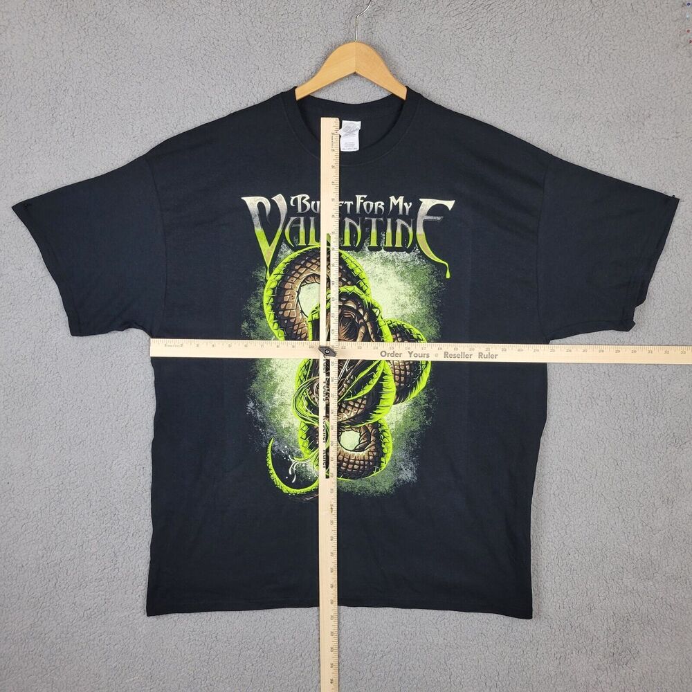 Bullet For My Valentine Mens 2XL Shirt Gildan Black Graphic Venomous Snake - Picture 8 of 10